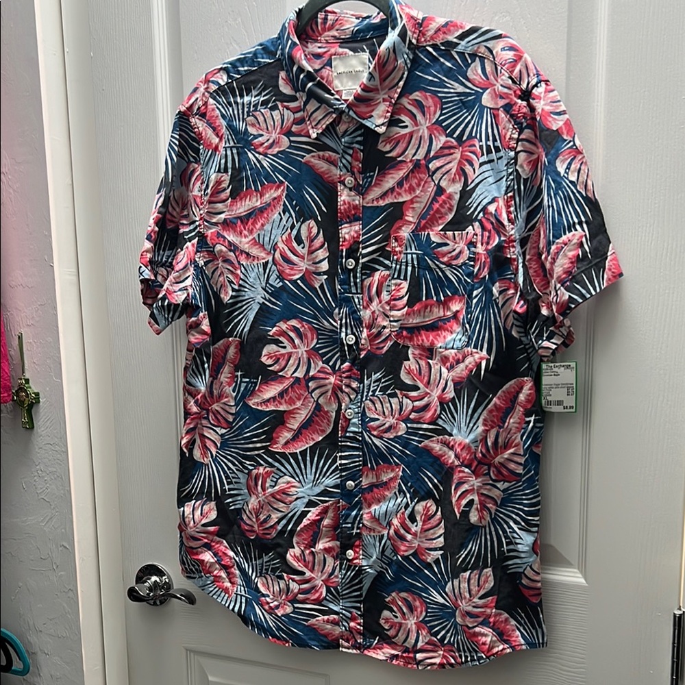 Tropical Print Men's Shirt
